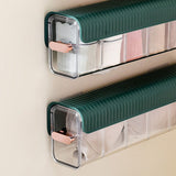 Wall Underwear Organizer Detachable Dustproof Moistureproof Wall Mount Drawer Organizer for Bedroom Home Blackish Green