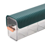 Wall Underwear Organizer Detachable Dustproof Moistureproof Wall Mount Drawer Organizer for Bedroom Home Blackish Green - Extra Image