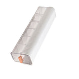 Wall Underwear Organizer Detachable Dustproof Moistureproof Wall Mount Drawer Organizer for Bedroom Home White - Side View