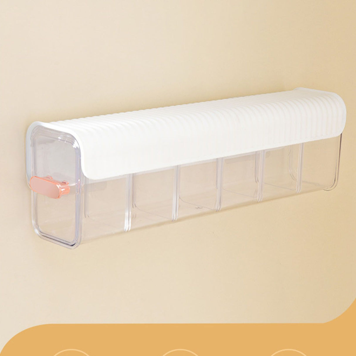 Wall Underwear Organizer Detachable Dustproof Moistureproof Wall Mount Drawer Organizer for Bedroom Home White