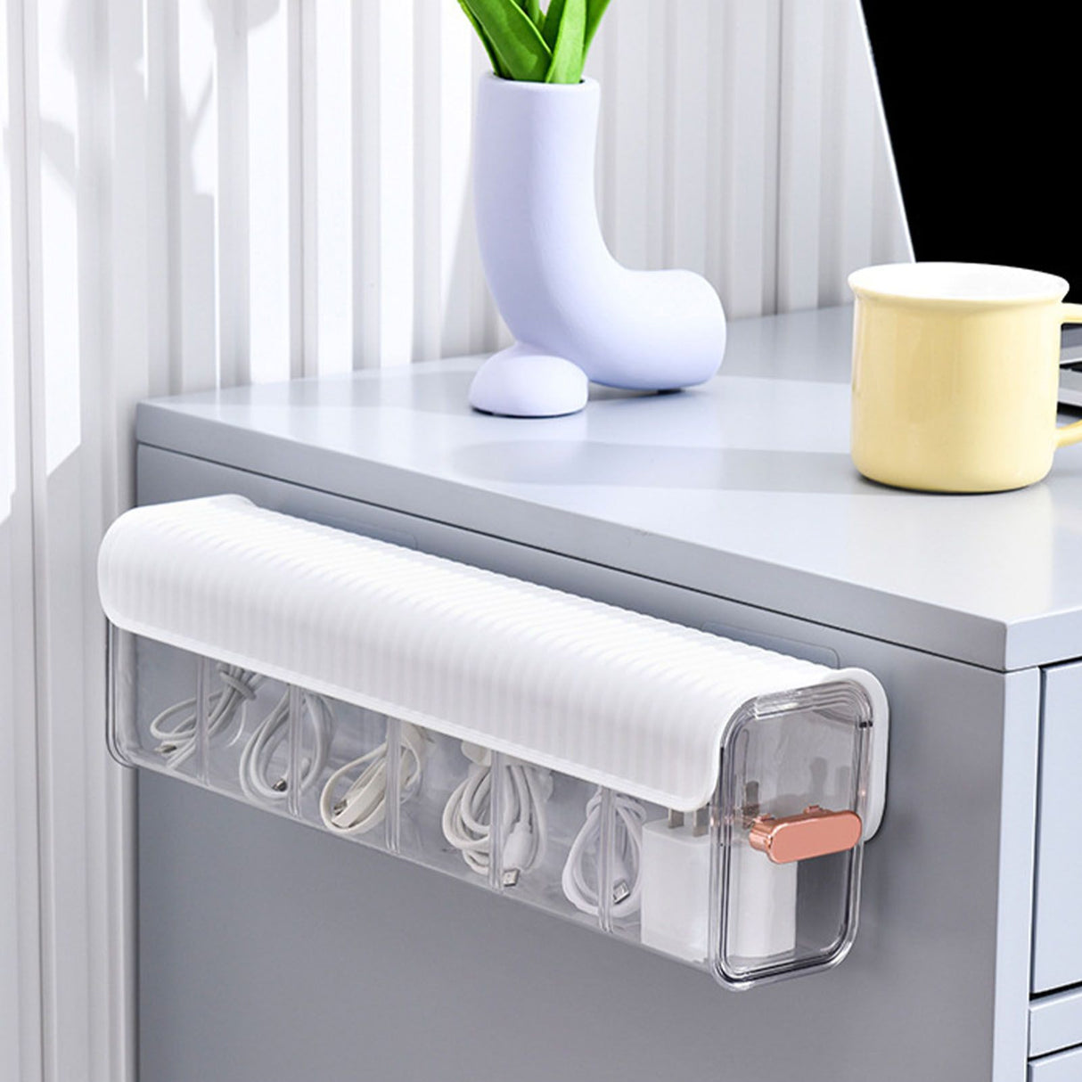 Wall Underwear Organizer Detachable Dustproof Moistureproof Wall Mount Drawer Organizer for Bedroom Home White
