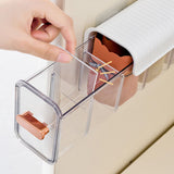 Wall Underwear Organizer Detachable Dustproof Moistureproof Wall Mount Drawer Organizer for Bedroom Home White - Extra Image