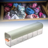 Wall Underwear Organizer Detachable Dustproof Moistureproof Wall Mount Drawer Organizer for Bedroom Home Light Green