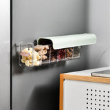 Wall Underwear Organizer Detachable Dustproof Moistureproof Wall Mount Drawer Organizer for Bedroom Home Light Green - Rear View