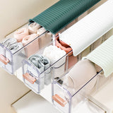 Wall Underwear Organizer Detachable Dustproof Moistureproof Wall Mount Drawer Organizer for Bedroom Home Light Green