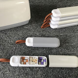 Home Portable Small Medicine Box One Day Dispensing Medicine Box with Dispensing Box Mini Medicine Dispensing Box Beige - Extra Image