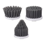 3PCS Electric Spin Scrubber Head Cordless Cleaning Scrubber Brush Head for Replacement Small Disc, Large Disc, Pointy