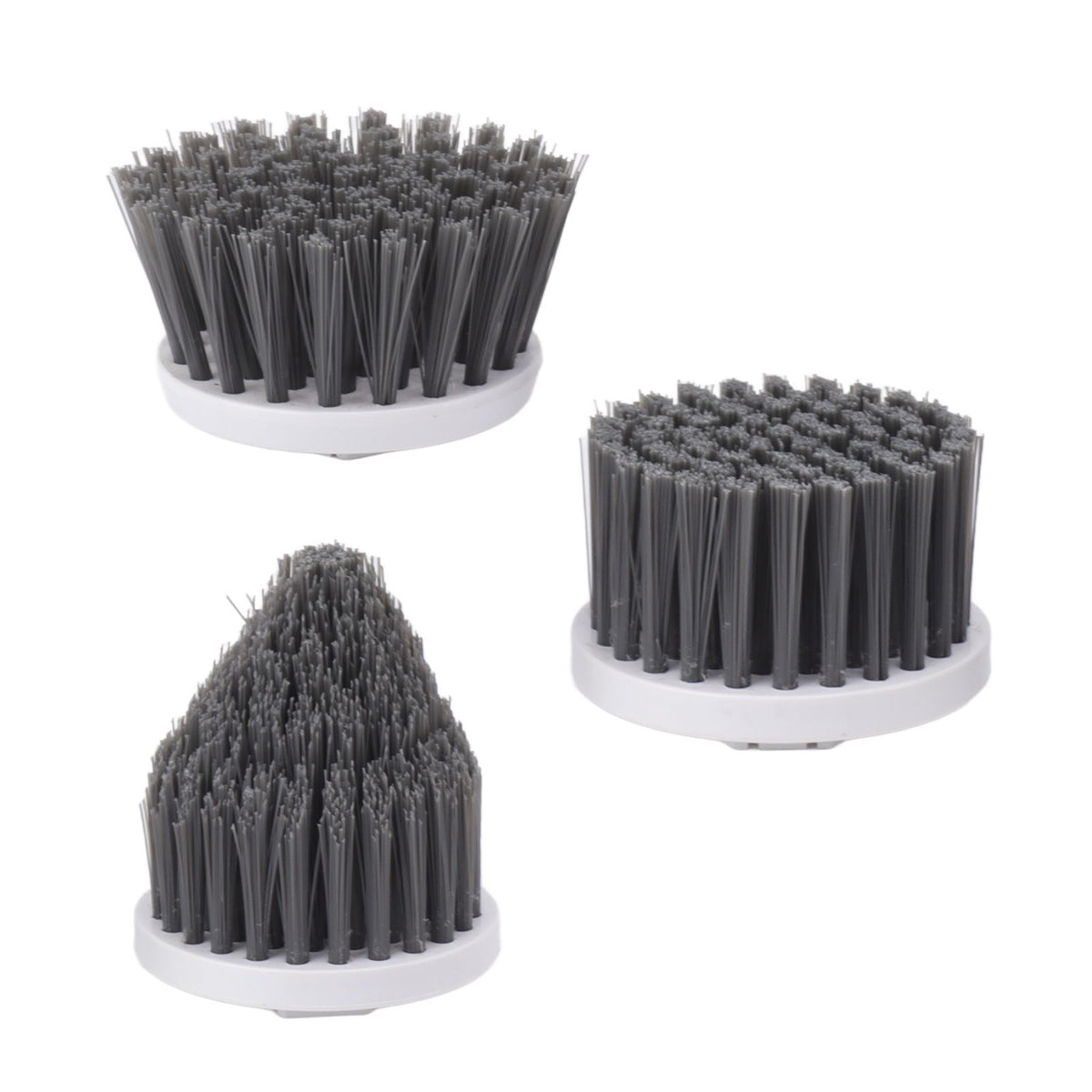 3PCS Electric Spin Scrubber Head Cordless Cleaning Scrubber Brush Head for Replacement Small Disc, Large Disc, Pointy