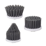 3PCS Electric Spin Scrubber Head Cordless Cleaning Scrubber Brush Head for Replacement Small Disc, Large Disc, Pointy - Front View