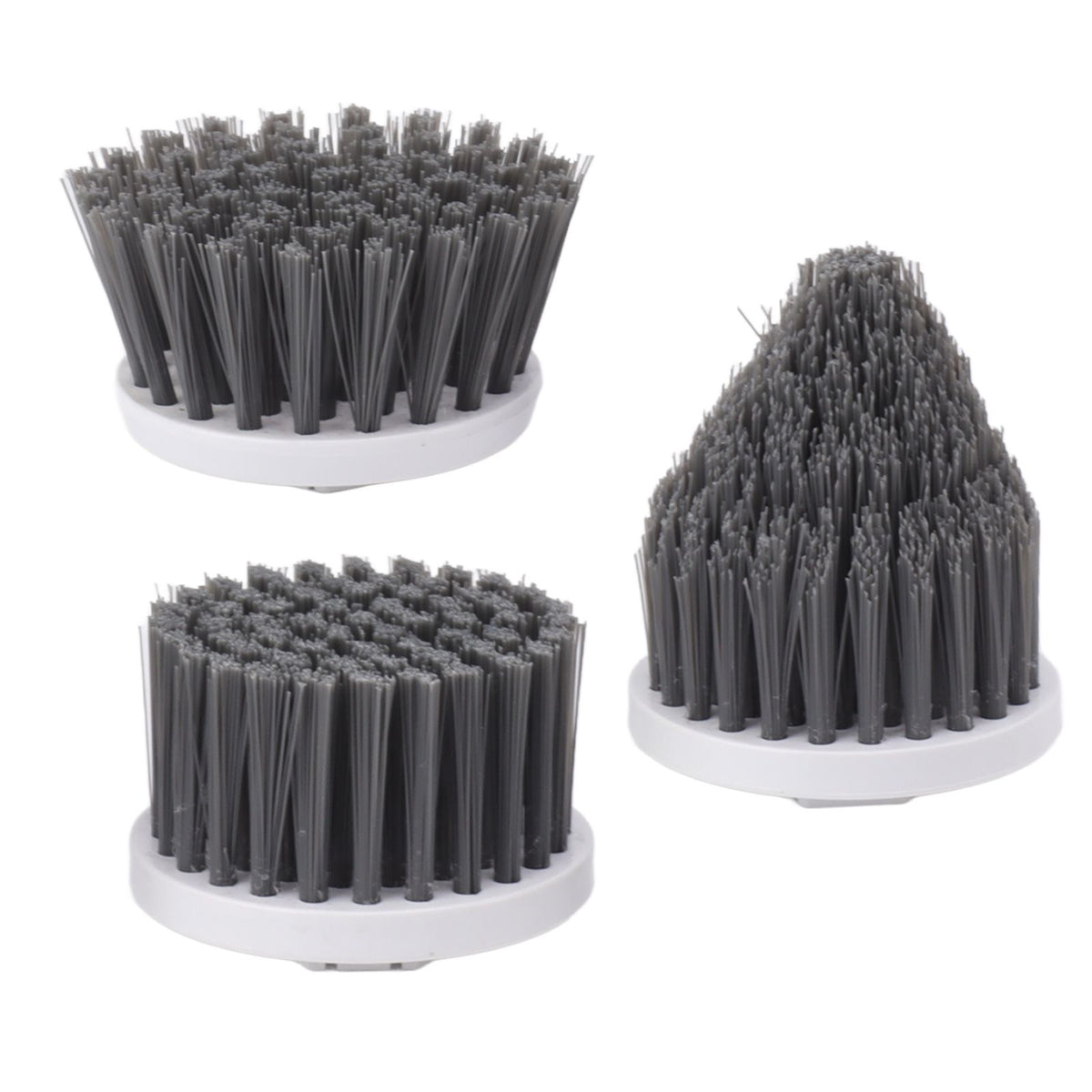 3PCS Electric Spin Scrubber Head Cordless Cleaning Scrubber Brush Head for Replacement Small Disc, Large Disc, Pointy