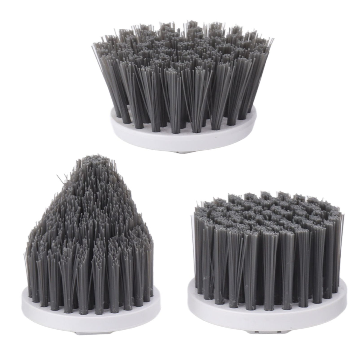 3PCS Electric Spin Scrubber Head Cordless Cleaning Scrubber Brush Head for Replacement Small Disc, Large Disc, Pointy
