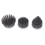 3PCS Electric Spin Scrubber Head Cordless Cleaning Scrubber Brush Head for Replacement Small Disc, Large Disc, Pointy - Low Angle