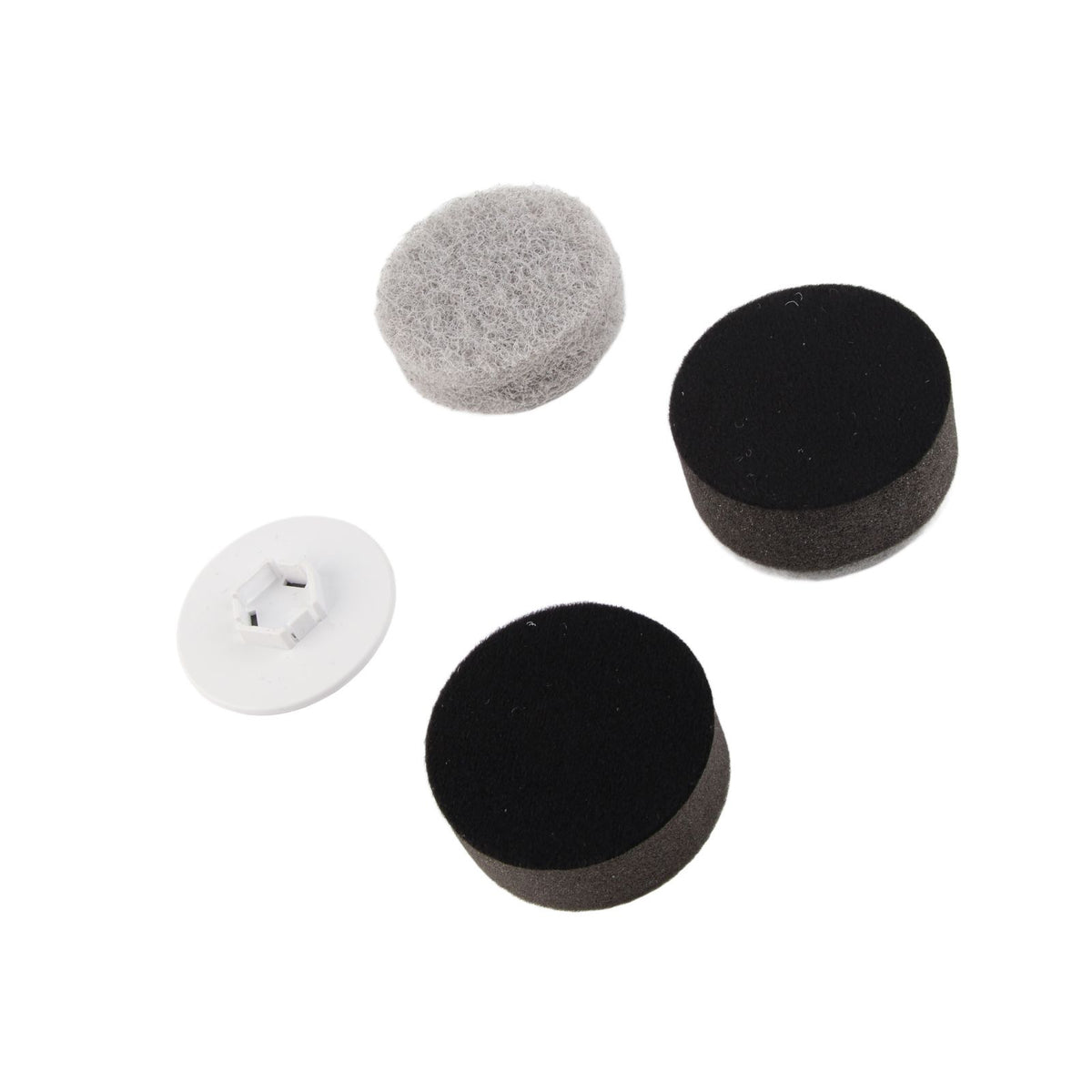 3PCS Electric Spin Scrubber Head Cordless Cleaning Scrubber Brush Head for Replacement Coarse Fiber , Sponge, Cleaning Cloth, Base