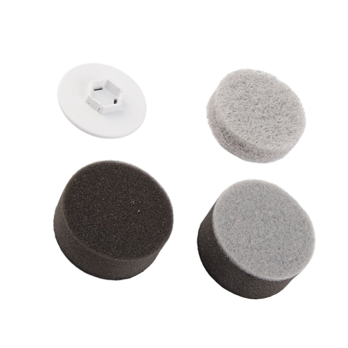 3PCS Electric Spin Scrubber Head Cordless Cleaning Scrubber Brush Head for Replacement Coarse Fiber , Sponge, Cleaning Cloth, Base