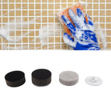3PCS Electric Spin Scrubber Head Cordless Cleaning Scrubber Brush Head for Replacement Coarse Fiber , Sponge, Cleaning Cloth, Base