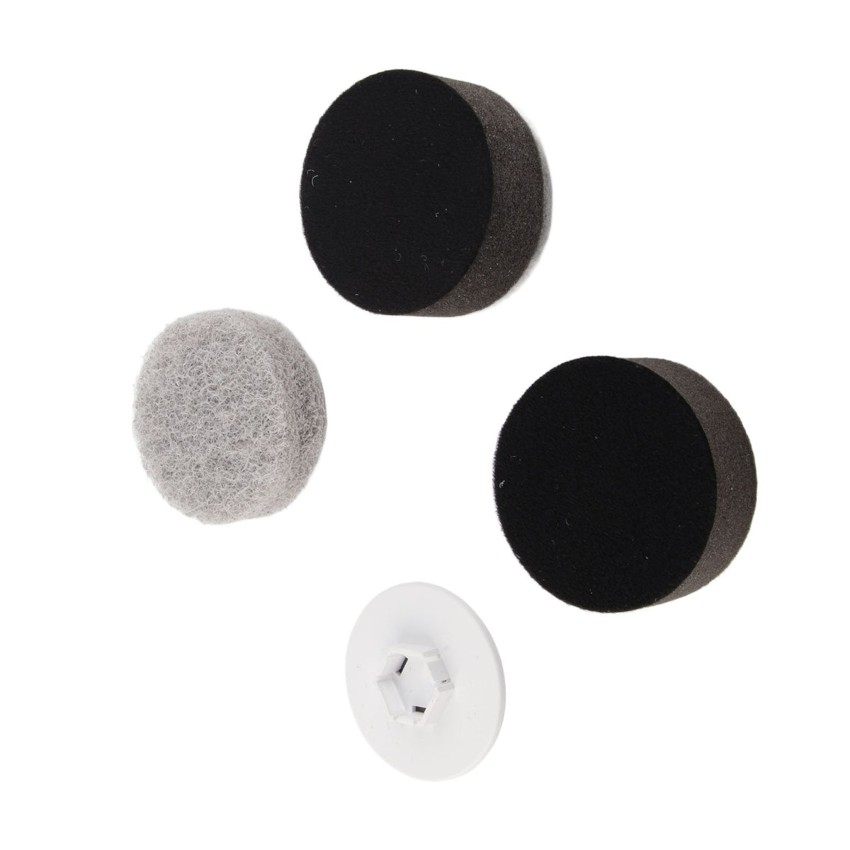 3PCS Electric Spin Scrubber Head Cordless Cleaning Scrubber Brush Head for Replacement Coarse Fiber , Sponge, Cleaning Cloth, Base