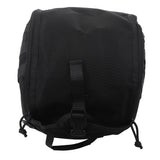 Camping Helmet Bag Canvas Scratch Prevention Adjustable Helmet Storage Bag For Hard Hats Helmet Black - Close-Up Angle