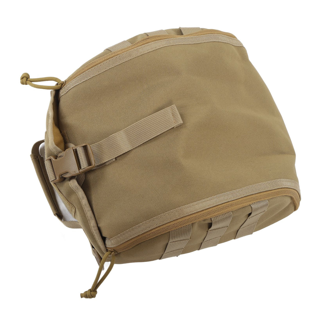 Camping Helmet Bag Canvas Scratch Prevention Adjustable Helmet Storage Bag For Hard Hats Helmet Khaki