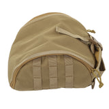 Camping Helmet Bag Canvas Scratch Prevention Adjustable Helmet Storage Bag For Hard Hats Helmet Khaki - Extra Image
