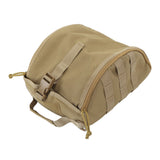 Camping Helmet Bag Canvas Scratch Prevention Adjustable Helmet Storage Bag For Hard Hats Helmet Khaki