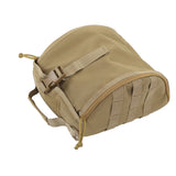Camping Helmet Bag Canvas Scratch Prevention Adjustable Helmet Storage Bag For Hard Hats Helmet Khaki - Extra Image