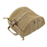 Camping Helmet Bag Canvas Scratch Prevention Adjustable Helmet Storage Bag For Hard Hats Helmet Khaki - Extra Image