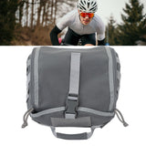 Camping Helmet Bag Canvas Scratch Prevention Adjustable Helmet Storage Bag For Hard Hats Helmet Grey - Extra Image