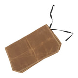 Camping Utensil Bag Canvas Cookware Knife Storage Bag Portable Tools Travel Bag for Outdoor BBQ Khaki