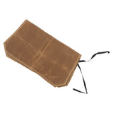 Camping Utensil Bag Canvas Cookware Knife Storage Bag Portable Tools Travel Bag for Outdoor BBQ Khaki - Side View