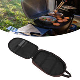 Camping Utensil Bag Canvas Cookware Knife Storage Bag Portable Tools Travel Bag for Outdoor BBQ Brown