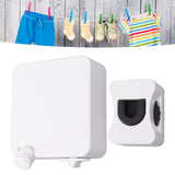 Retractable Clothesline Heavy Duty 304 Stainless Steel Adjustable Retracting Clothes Line Clothes Drying Rope 9026W White - Extra Image