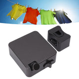 Retractable Clothesline Heavy Duty 304 Stainless Steel Adjustable Retracting Clothes Line Clothes Drying Rope 9026B Black