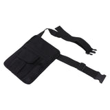 Restaurant Belt Bag Adjustable Portable Lightweight Canvas Waiter Waist Bag Belt Pouch - Side View
