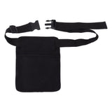 Restaurant Belt Bag Adjustable Portable Lightweight Canvas Waiter Waist Bag Belt Pouch - Rear View