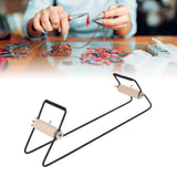 Metal Bead Loom DIY Beading Loom Machine for Beaded Bracelets Necklaces Belts Jewelry Black - Extra Image