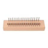 Knitting Loom Wooden Square Knitting Board DIY Craft Weaving Tool for Scarves Hats Toys - Front View