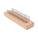 Knitting Loom Wooden Square Knitting Board DIY Craft Weaving Tool for Scarves Hats Toys - Side View