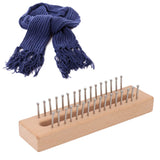 Knitting Loom Wooden Square Knitting Board DIY Craft Weaving Tool for Scarves Hats Toys