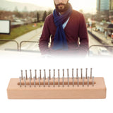 Knitting Loom Wooden Square Knitting Board DIY Craft Weaving Tool for Scarves Hats Toys