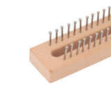 Knitting Loom Wooden Square Knitting Board DIY Craft Weaving Tool for Scarves Hats Toys