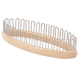 Knitting Loom Wooden Round Pocket Knitting Board DIY Weaving Craft Tool with Loom Pock Tool and Needle for Scarves Socks - Side View