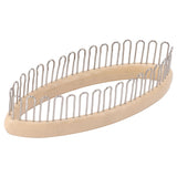 Knitting Loom Wooden Round Pocket Knitting Board DIY Weaving Craft Tool with Loom Pock Tool and Needle for Scarves Socks - Rear View