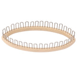Knitting Loom Wooden Round Pocket Knitting Board DIY Weaving Craft Tool with Loom Pock Tool and Needle for Scarves Socks - Low Angle