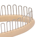 Knitting Loom Wooden Round Pocket Knitting Board DIY Weaving Craft Tool with Loom Pock Tool and Needle for Scarves Socks