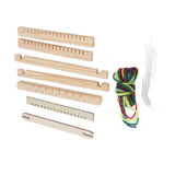 Kids Weaving Loom Easy Operation Hand Eye Coordination Durable Wood Weaving Loom Kit for Beginner Adult Craft DIY
