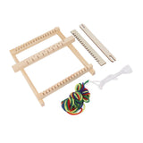Kids Weaving Loom Easy Operation Hand Eye Coordination Durable Wood Weaving Loom Kit for Beginner Adult Craft DIY