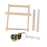 Kids Weaving Loom Easy Operation Hand Eye Coordination Durable Wood Weaving Loom Kit for Beginner Adult Craft DIY