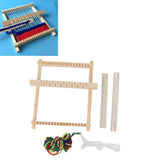 Kids Weaving Loom Easy Operation Hand Eye Coordination Durable Wood Weaving Loom Kit for Beginner Adult Craft DIY