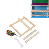 Kids Weaving Loom Easy Operation Hand Eye Coordination Durable Wood Weaving Loom Kit for Beginner Adult Craft DIY - Extra Image
