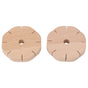 2Pcs Beading Cord Disc Wooden Round DIY Bracelet Braiding Plate Weaving Board Tools